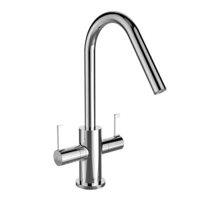 Image of Bristan CSH EFSNK C Cashew Easyfit Kitchen Sink Mixer Tap with Swivel Spout, Chrome