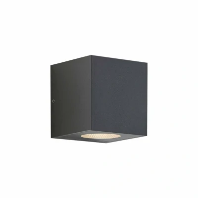 Image of Arcchio LED outdoor wall lamp Tassnim, 12 cm, anthracite, IP65
