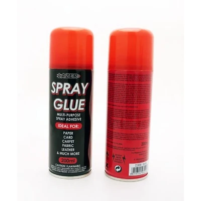 Image of 2x 300ml Heavy Duty Glue Spray Adhesive Card Paper Carpet Leather Vinyl Fabric