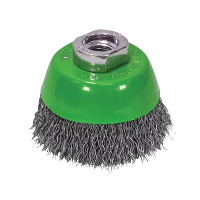 Image of Faithfull Wire Cup Brush 75mm M14x2, 0.30mm Stainless Steel FAIWBC75S
