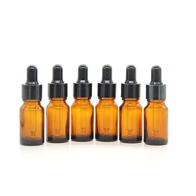 Image of Yizhao Amber Glass Dropper Bottles 10ml, with Pipette Dropper, for Essential oil, Aromatherapy, Laboratory, Massage, Makeup, Mixing, Travel 12Pcs