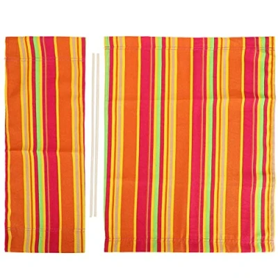 Image of Fdit Chair Canvas Cover, 52.5 x 19.5cm Smaller 52 42cm Larger Directors Replacement Covers Seat Cloth Cover Back Cotton Stool Protector(Colorful)
