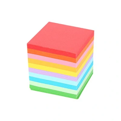 Image of 5x5cm 2 Inch Origami Paper, 520 Sheets Square Coloured Papers, 10 Mixed Colors, Double Sided Crane Craft for Arts and Crafts Projects, Kids Grown ups School Teachers
