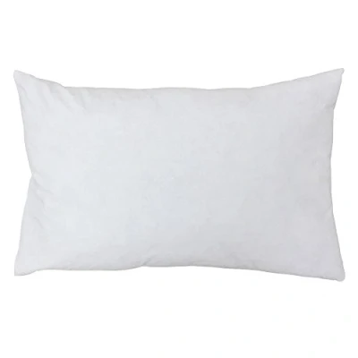 Image of Riva Paoletti 100% Finest White Duck Feather Cushion Inner Pad, 35 x 50cm, Cotton, Ivory