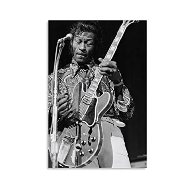 Image of MMMU Singer Chuck Berry poster Decorative Painting Canvas Wall Art Picture Print Living Room Bedroom Aesthetic posters 16x24inch(40x60cm)