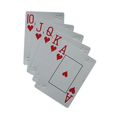 Image of WANGCL Braille Playing Cards, Low Vision Poker IQ Games Puzzles Special for Blind