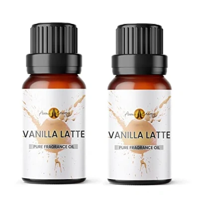 Image of Aroma Energy Vanilla Latte Fragrance Oil 20ml (2 x 10ml) Highly Scented for Making Candle, Soap, Wax Melt, Diffuser etc