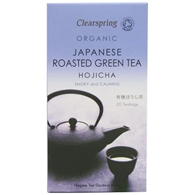 Image of Clearspring Hojicha, Roasted Green Tea 20 Bags (40g) (Pack of 4)