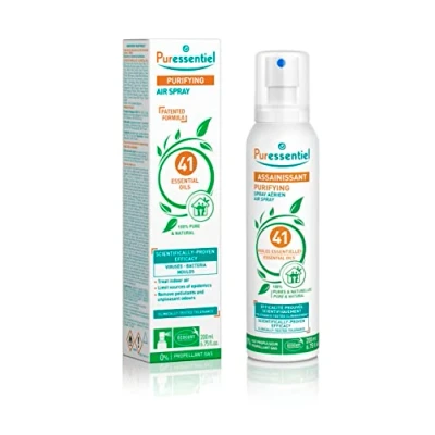 Image of Puressentiel Purifying Air Spray 200 ml 100% Natural Room Purifier Freshener Odour Eliminator Organic Essential Oils For Your Home, Car &amp; Office Lasts Over 6 Months