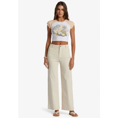 Image of Roxy Coastal Cruiser Wide Leg Trousers For Women