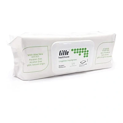 Image of Lille Suprem Care Wet Wipes (1 x Pack of 80 Wipes) by Healthcare