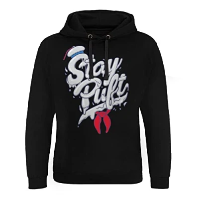 Image of Ghostbusters Officially Licensed Stay Puft Epic Hoodie (Black), Large