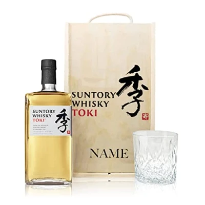 Image of Personalised Suntory Toki Blended Japanese Whisky Gift Set with Glass