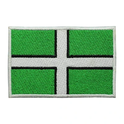Image of LUQI Devon County Flag Logo Iron On Sew Embroidered Patch Badge Applique for Clothes Shirts Jeans, 9 X 6 CM