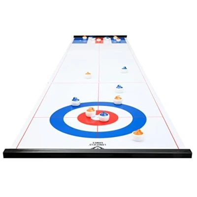 Image of Engelhart 340500 Giant Curling and Shuffleboard Game 180CM Easy assembling magnetic strips