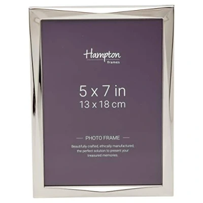 Image of Hampton Frames Photo Frame, Silver, 5x7 (13x18cm)
