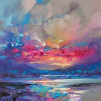 Image of Art Group WDC97245 The (Quantum Skye) Canvas Print, Multi Coloured, 60 x 60cm