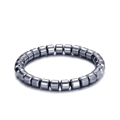 Image of Philip Jones Men&#039;s Hematite Stretch Bracelet
