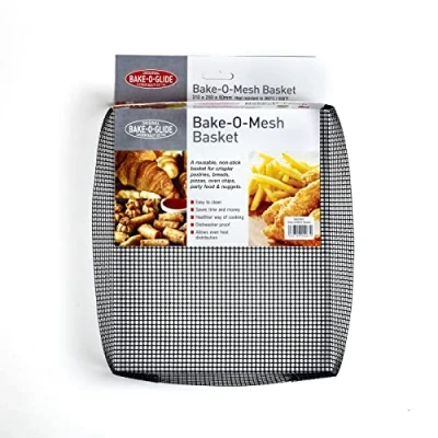 Image of Bake O Glide® Mesh Oven Basket, Black,31 x 25 5 cm