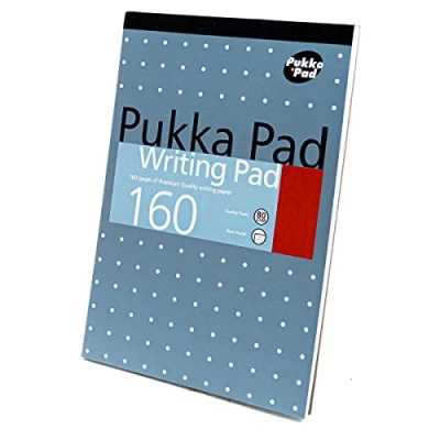 Image of Pukka Pad A5 Writing 160pages of 80GSM Premium Quality Paper (Pack 6)