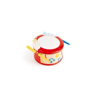 Image of Toy Drum, Hape Play Along Percussion Instrument With Drumsticks, Lights, Guided Play, Rhythm And Song Settings. 12 Months +