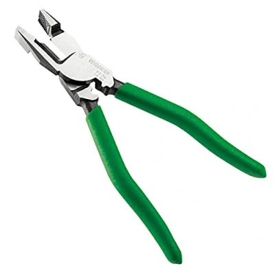 Image of Screw Removal &amp; GRIPPING Pliers with Integrated Cable Shears Cutting Jaws ENGINEER PZ 79 VA NEJISAURUS, Green