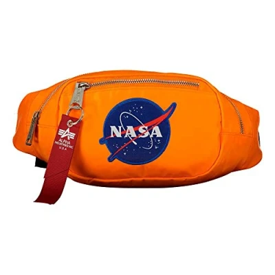 Image of Alpha Industries Unisex NASA Waist Bag Orange One Size