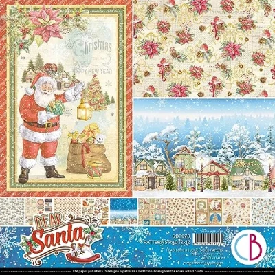 Image of Ciao Bella Dear Santa 12&quot;x12&quot; Patterns Pad
