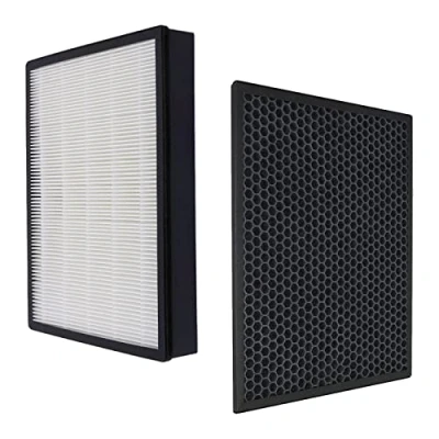 Image of Replacement Filter Compatible with Philips 3000i Series AC3256 AC3257 AC3259 AC4550/10 Air Purifier True HEPA &amp; Activated Carbon (Part Number FY3433/10 FY3432/10)