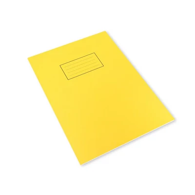 Image of Silvine Exercise Book Ruled with Margin A4 Yellow (Pack of 10)