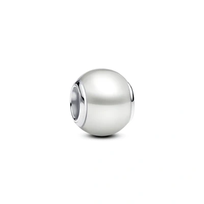 Image of Pandora Silver White Round Bead Charm