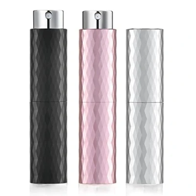 Image of Toureal 8ml Atomizer Perfume Spray Bottle for Travel, Empty Refillable Cologne Dispenser, Portable Sprayer (3 Colors)