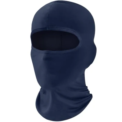 Image of fuinloth Balaclava Ski Face Mask, Motorcycle Cycling Neck Warmer for Helmet, UV Protector Scarf Men/Women Navy