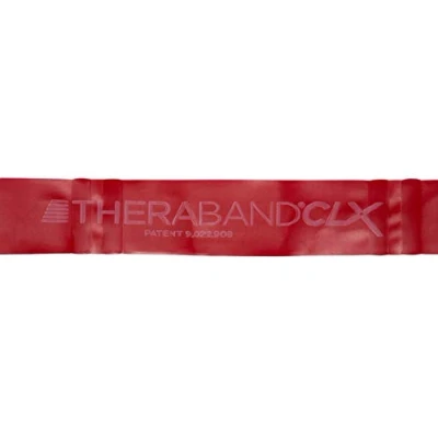 Image of THERABAND CLX Latex Free Resistance Band, Pilates, Home Gym, HIIT, Physical Therapy, Rehab &amp; Fitness Equipment, 2.5 Metre, Red, Medium
