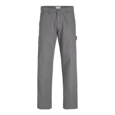 Image of JACK &amp; JONES Men&#039;s Jpsteddie Jjbarkley Carpenter Pant Cargo Trousers, Smoked Pearl, 31 W/30 L