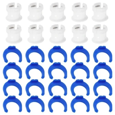 Image of YINETTECH 10 Sets Tube Coupling Collet Clamp Clip Kit for 3D Printer Extruder Hotend Accessories Compatible With Ultimaker 2 Um Fixed Diameter 6mm Pipe