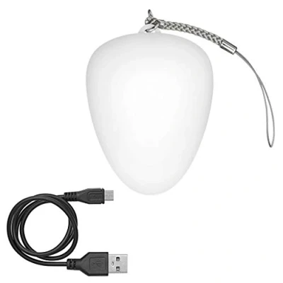 Image of Wedo Luce Da Borsetta, Ovale, Bianca Incl. Cavo Di Ricarica Usb Portable Handbag Hanger, 6 cm, White