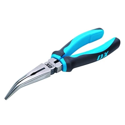 Image of OX Pro Bent Long Nose Pliers 200mm (8&quot;)