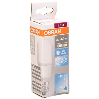 Image of OSRAM LED Lamps, Classic Stick, 8 W, Frosted, Set of 10, 60 W Replacement E27