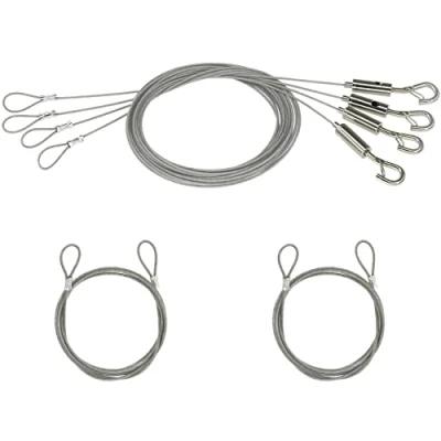 Image of Adjustable Length Picture Hanging Wire with Hook, Chain