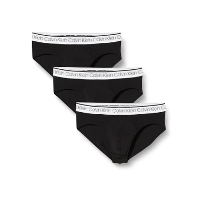 Image of Calvin Klein Men&#039;s Surge Hip Brief 3pk Briefs Surge, Black W/White Wb, S [Amazon Exclusive]
