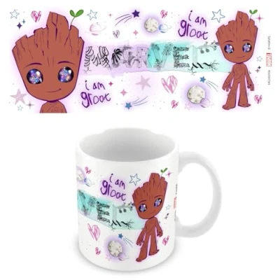 Image of Guardians of the Galaxy Marvel (Groot Eyes Design) 11oz Ceramic Coffee Mug
