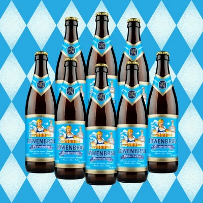 Image of Löwenbräu Oktoberfest German Beer 500ml Bottles 6.1% ABV (Multipack)