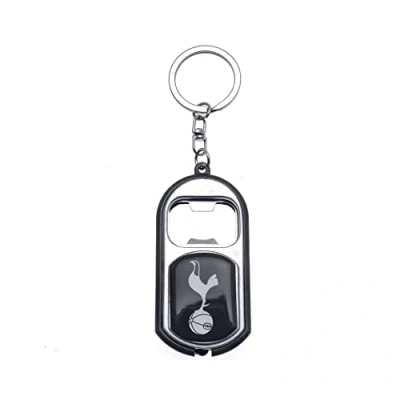 Image of Tottenham Hotspur FC Official Football Crest Bottle Opener Keyring With Torch (One Size) (Navy)