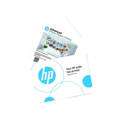 Image of HP Advance Photo Paper, Glossy, 250 g/m2, 5x5 in, 20 Sheets (49V50A)