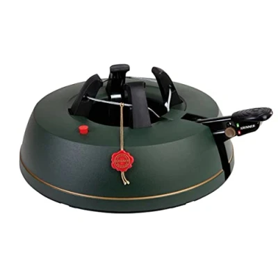 Image of KRINNER® Comfort Grip S Christmas Tree Stand with Foot Pedal Single Rope Technology 3.0 Litre Water Tank for Height up to 2.3 m Made in Germany 94215, Green (Matte)