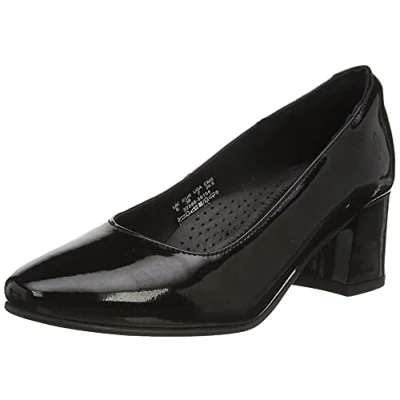 Image of Hush Puppies Women&#039;s Anna Pump, Black, 3 UK