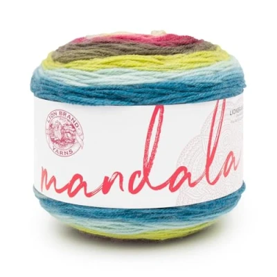 Image of Lion Brand Yarn Mandala, Multicolor for Knitting, Crochet and Crafting, Kappa, 1 Pack