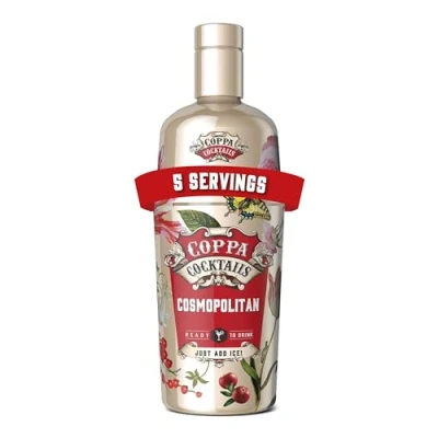 Image of Coppa Cocktails Ready to Drink Cosmopolitan Easy Premium Pre Mixed Just Add Ice 10% ABV 70cl