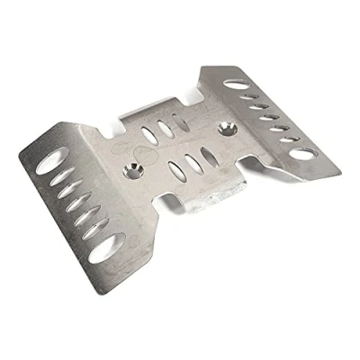 Image of Integy RC Model Realistic Stainless Steel Center Skid Plate for Axial SCX10 III Scale Crawler